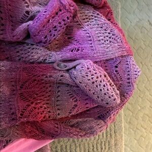 Relativity Purple Knit Scarf